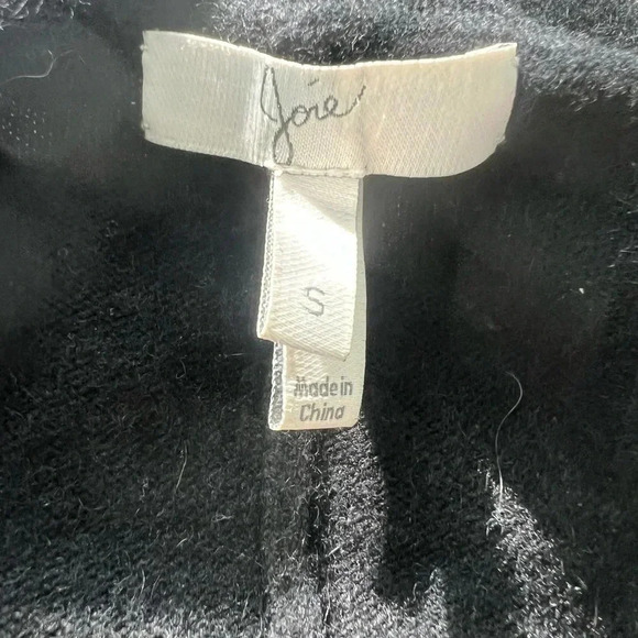 JOIE Black Sleeveless Cardigan - Wool Cashmere - Size Small - Picture 4 of 11